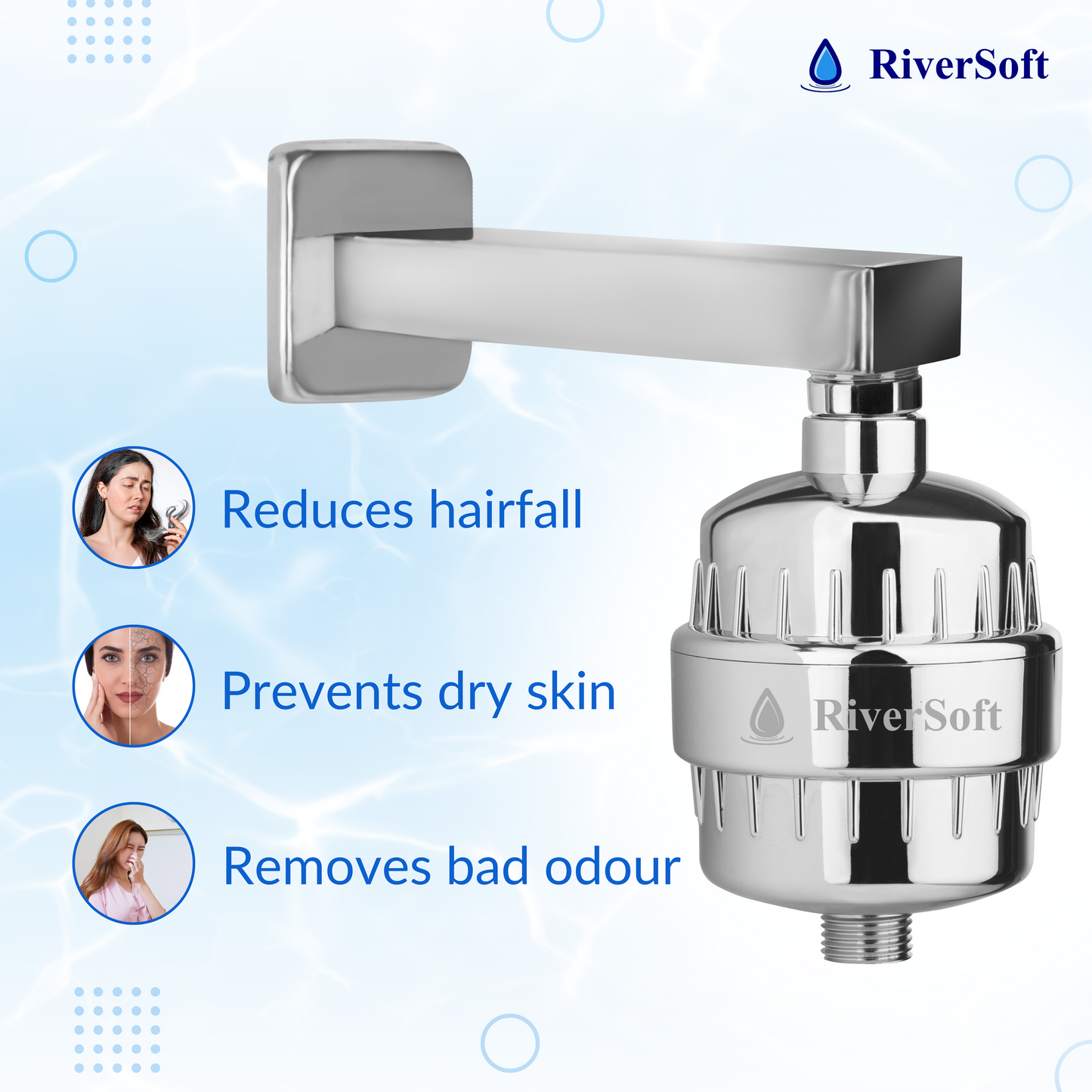 Bliss 15 shower and tap filter for hard water with 15 stage | For higher hardness | New model
