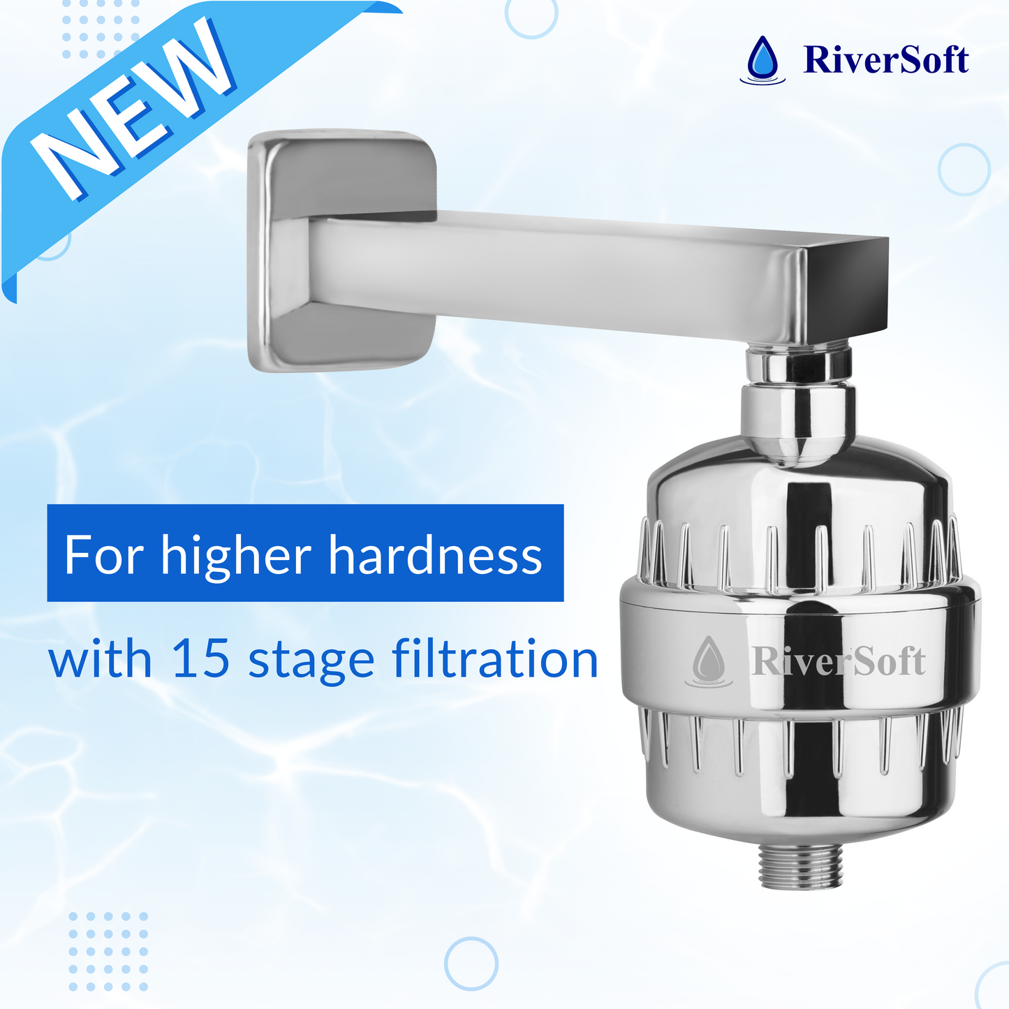 Bliss 15 shower and tap filter for hard water with 15 stage | For higher hardness | New model