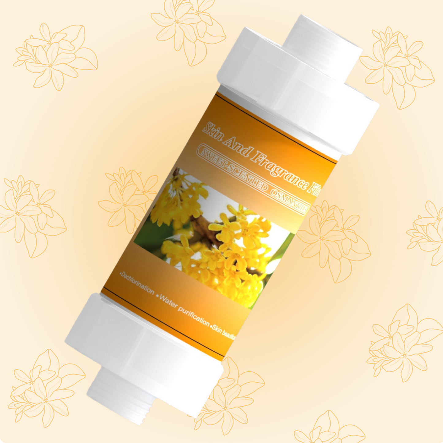 Fragrance Shower filter for hard water and chlorine with Skin and Fragrance filter | Sweet-Scented Osmanthus Fragrance | Removes odor