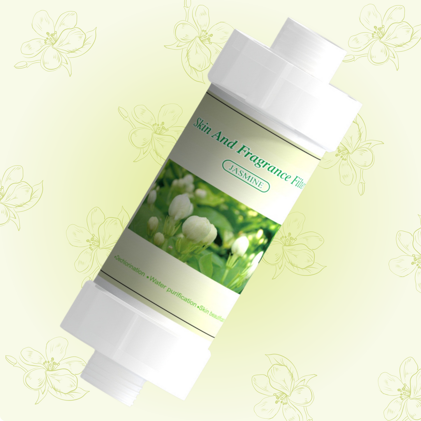 Jasmine shower filter for hard water and chlorine | (Jasmine Fragrance)