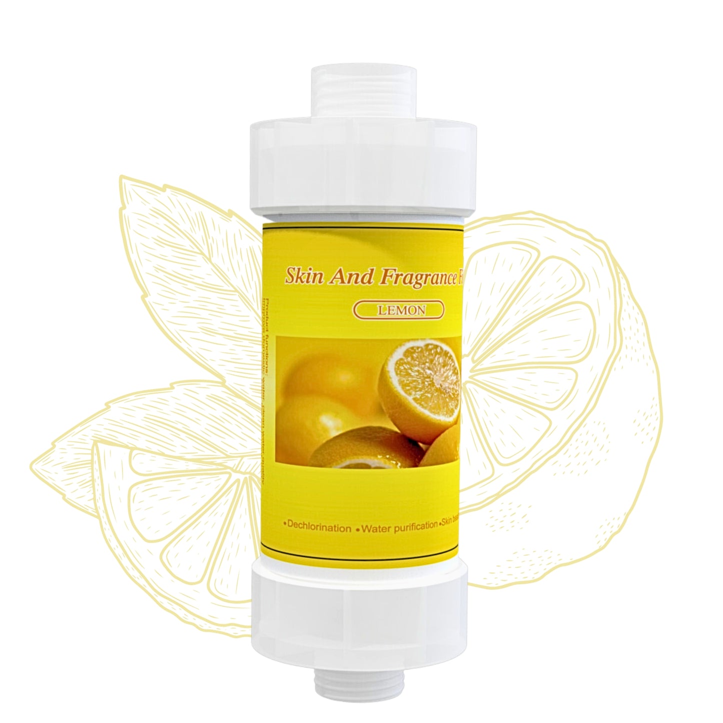 Fragrance Shower filter for hard water and chlorine with Skin and Fragrance filter | Lemon Fragrance | Removes odor