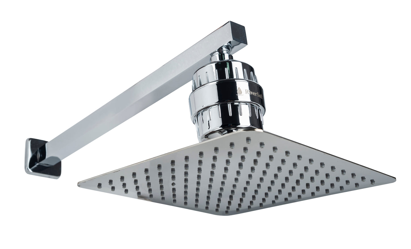 RS8100-SF-15 Shower filter with 10 x 10 rain shower with shower arm 18 inch | Complete bath set