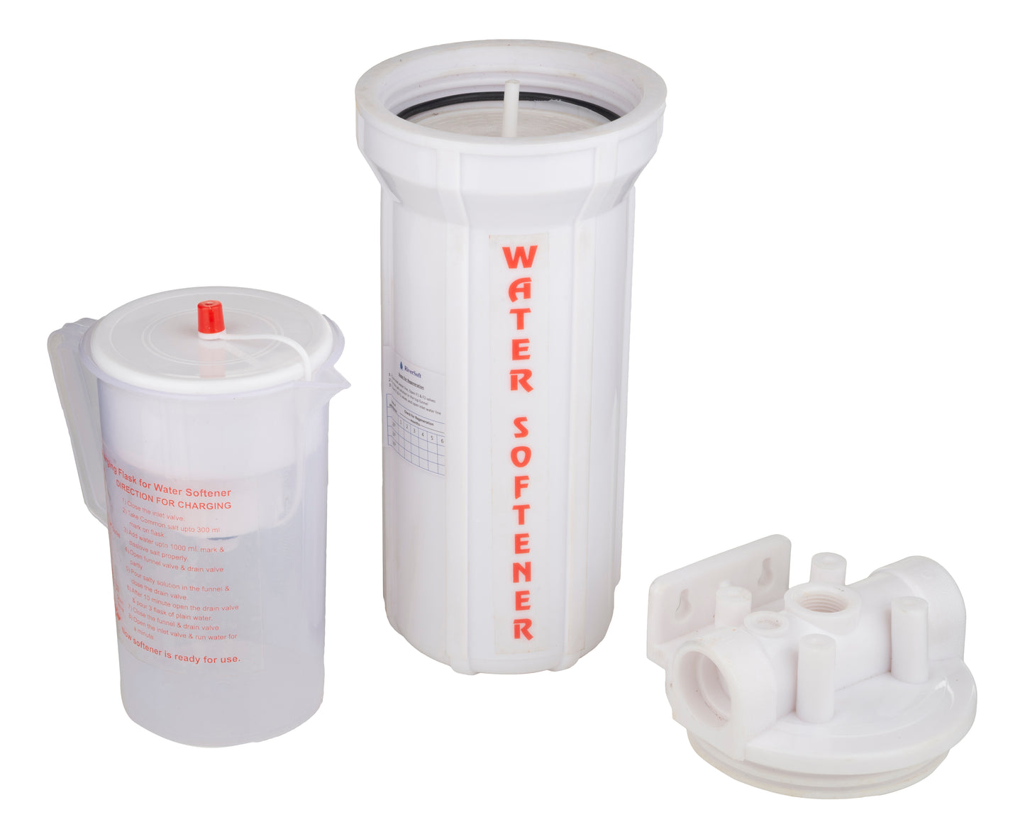 IonXtreme INX-1500 by RiverSoft | Ion Exchange Water Softener for washing machine (Resin 1.5 litres, White, PP)