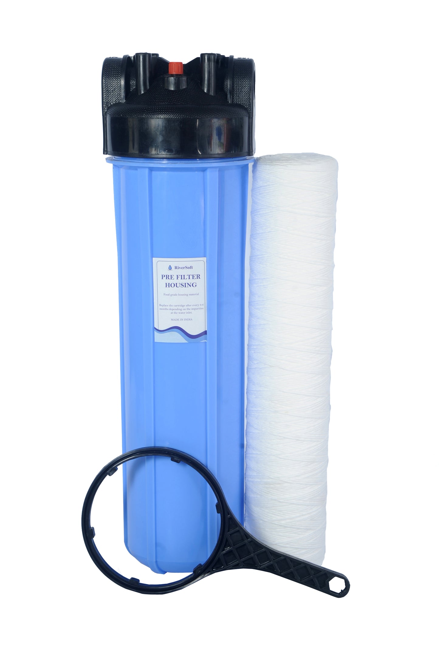 AYWC-20 Mainline sediment filter | 20 inch housing with yarn wound cartridge | 5 micron | 1 inch inlet outlet
