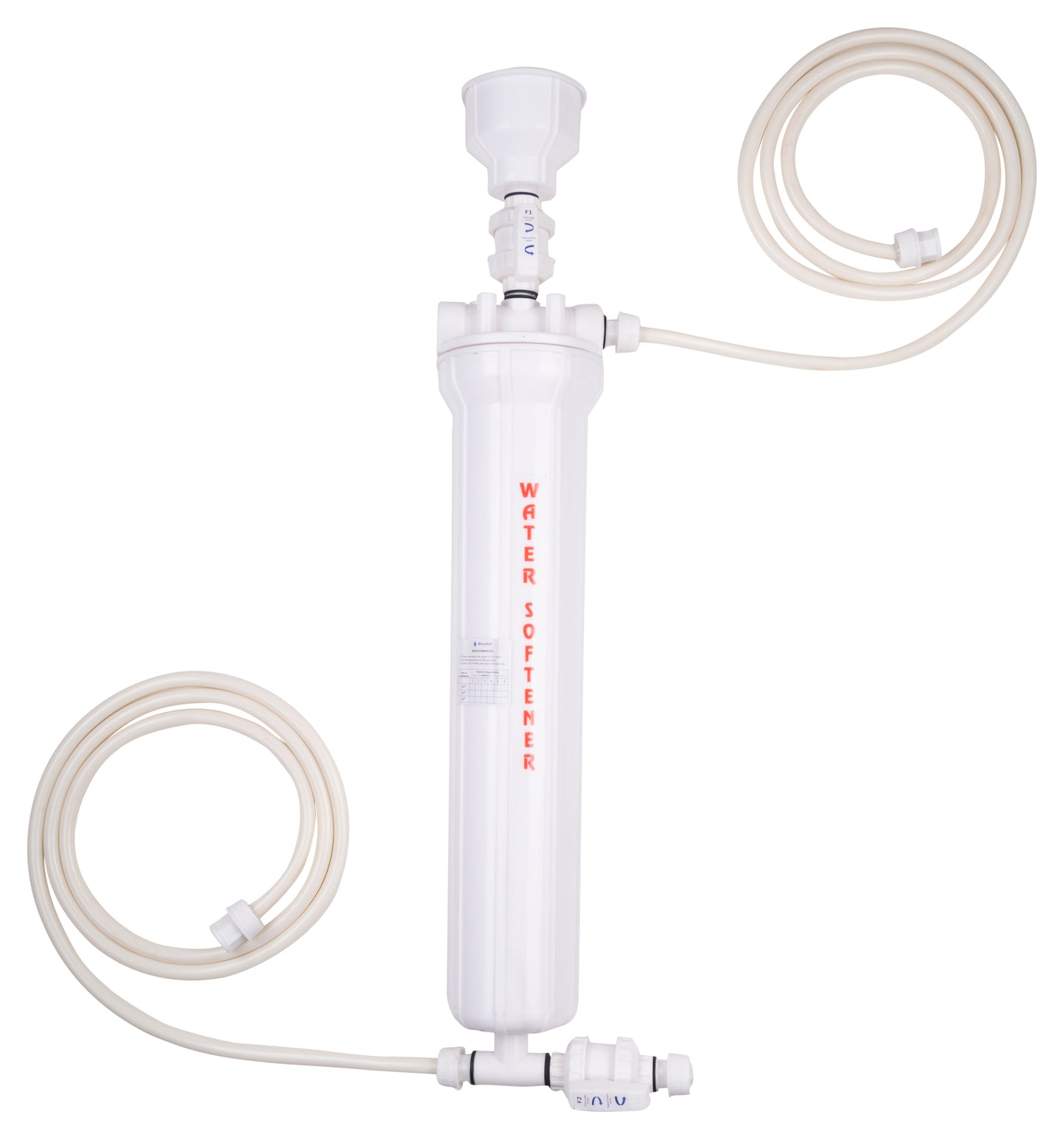 IonXtreme INX-3000 by RiverSoft | Ion Exchange Water Softener for individual bathroom (Resin 3 litres, White, PP)