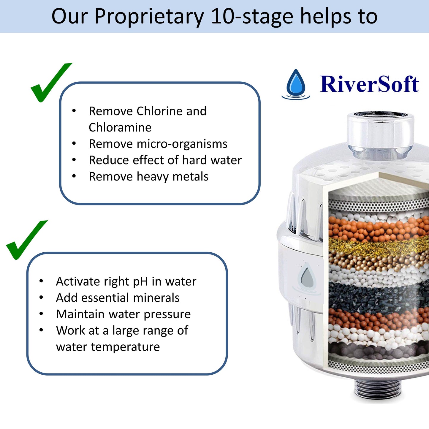 SFC-10 shower filter and tap filter cartridge with 10 stage | Replacement filter