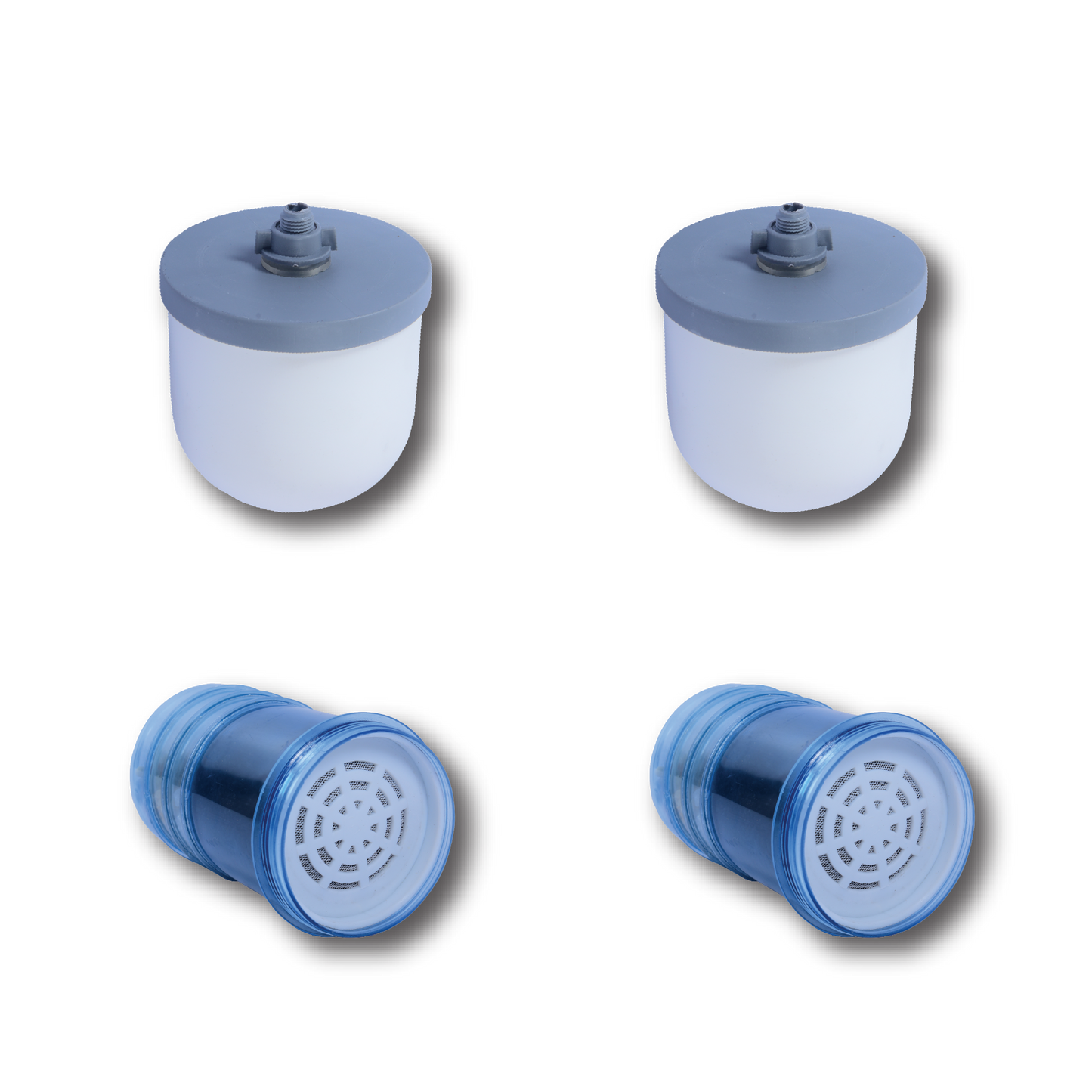 RiverSoft PS-CDM-C-2 Pure Stream Ceramic Dome and Mineral Balls Replacement Cartridge For Mineral Gravity Water Purifiers | Non-Electric and Chemical Free | Counter Top (Pack of 2, White)
