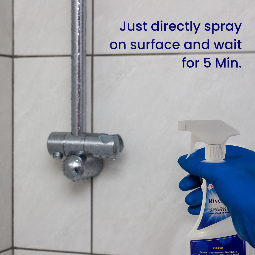 SPKL-350-1-S Sparkle Liquid Spray with Scrub for Faucets (350ML, Pack of 1 with 1 Scrub)
