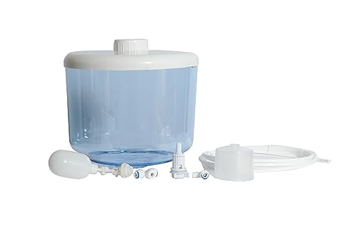 Water dispenser tank with float valve with ¼ inch pipe 2 meters (Pack of 1, 10 Litres)