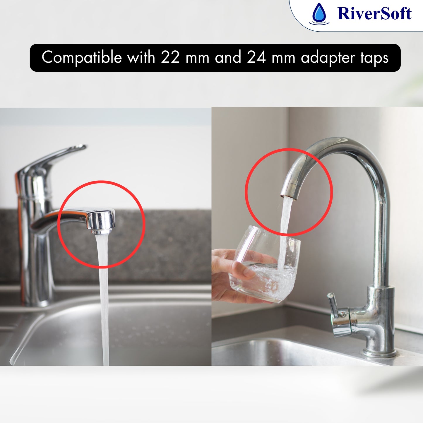 Tap Extender for Kitchen Sink | 360 Degree Rotation | Water Saving Nozzle | 2 Mode Flow