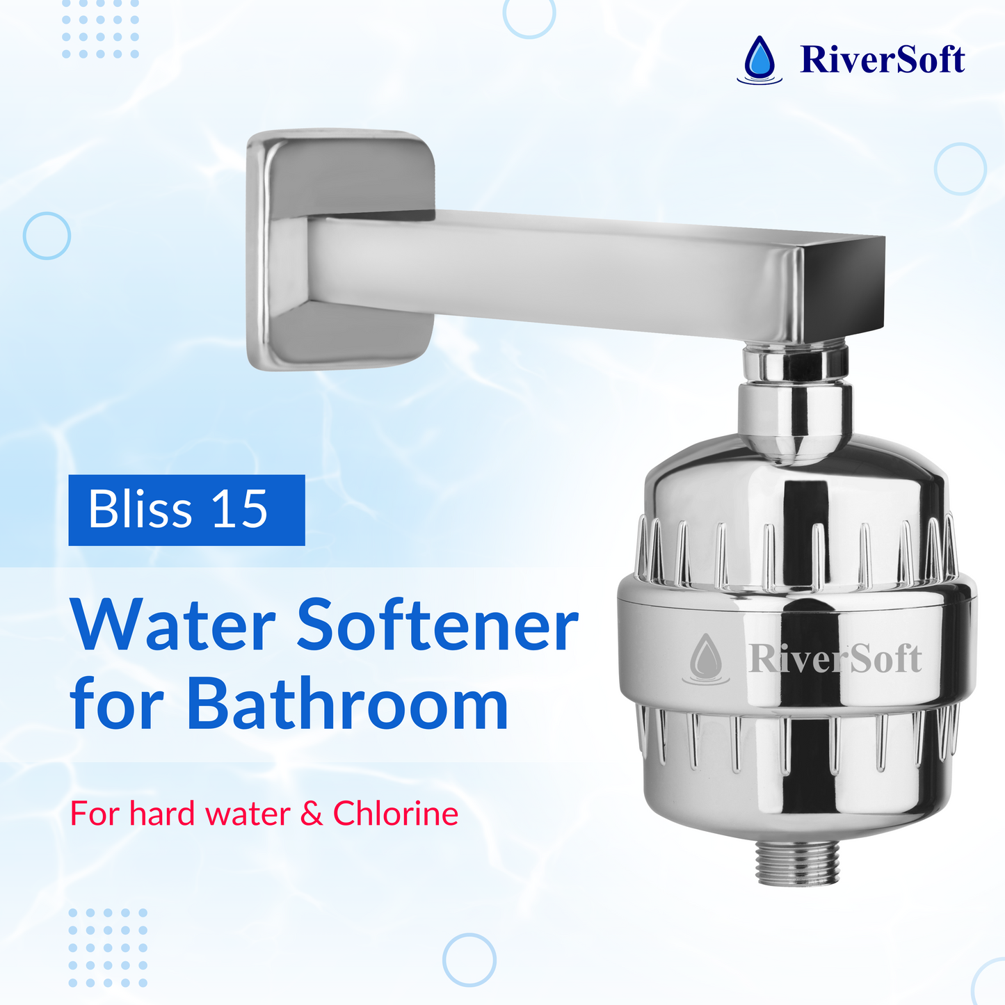 Bliss 15 shower and tap filter for hard water with 15 stage | For higher hardness | New model