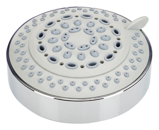 RiverSoft MS02 Mist flow overhead shower with 4 spray settings (Chrome, ABS).