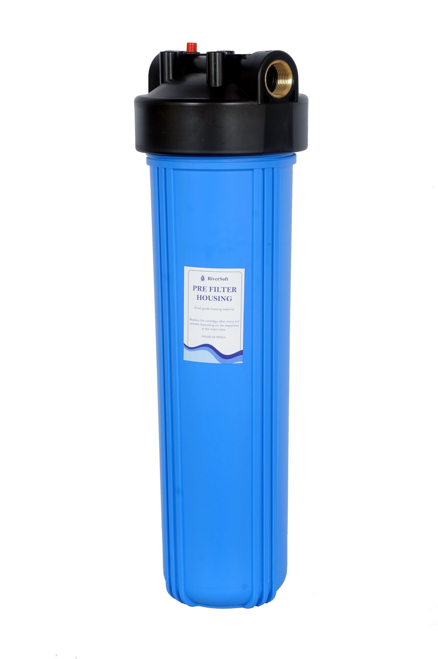 ASP-20 Mainline sediment filter | 20 inch big blue housing with spun cartridge | 1 micron | 1 inch inlet outlet