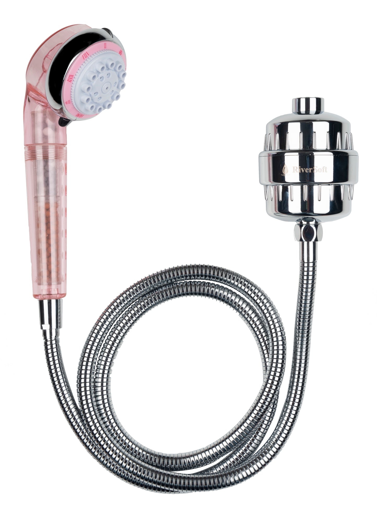 SF-15 shower filter with hand shower, SS Flexible Shower Hose 1.5 Meter | Protect from hard water