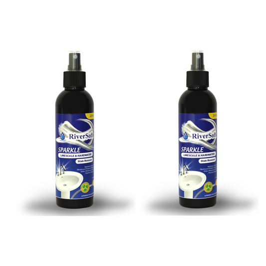 Sparkle Limescale and Hardwater Stain Remover Liquid Spray for Basins (Pack of 2)