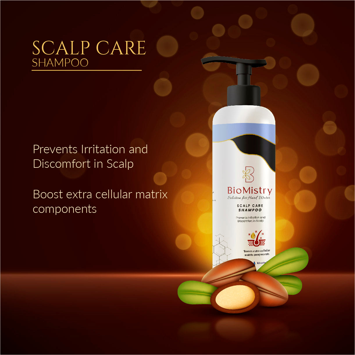 Scalp Care Shampoo with Triglyphix Sense and Baobab seed extract | designed for hard water | 200ml